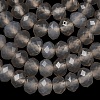 Natural Grey Agate Bead Strands G-D344-A19-03-5