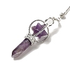 Natural Amethyst Dowsing Pendulums G-C095-01P-01-3