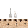 Brass Stud Earrings for Women EJEW-G441-05B-P-5