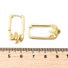 Rectangle Brass Hoop Earrings EJEW-Z121-08G-5