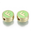 Alloy Enamel Beads X-ENAM-S122-028F-NR-2