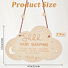 Baby Sleeping Do Not Disturb Wood Door Hanging Decorations DIY-WH20002-82B-2