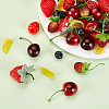 AHADERMAKER 60Pcs 7 Style Plastic Imitation Fruit Ornaments DJEW-GA0001-50-4