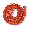 Dyed Natural Mashan Jade Round Beads Strands G-T139-8mm-67C-3
