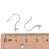 Anti-Tarnish Rhodium Plated Sterling Silver Earring Hooks X-STER-E041-14P-4