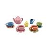 7Pcs Porcelain Tea Set Miniature Ornaments PW-WG66AC7-01-4