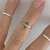 Dragonfly Brass Cuff Toe Rings for Women FS-WG18ABF-01-3
