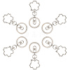 18Pcs Alloy Keychain Clasps KEYC-SC0001-72P-6