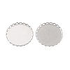 Non-Tarnish 316 Surgical Stainless Steel Cabochon Tray Settings X-STAS-I187-01D-P-2