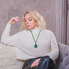 4Pcs Resin Imitation Gemstone Maitreya Buddha Pendant Necklace NJEW-FI0001-62A-7
