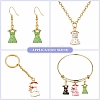 25Pcs 5 Colors Zinc Alloy Enamel Penadnt ENAM-CJ0002-16-7