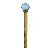 Round Tibetan Style Retro Alloy Bookmark Rulers AJEW-JK00264-4