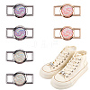 Alloy & Resin Shoelace Charms FIND-CP0002-94C-6
