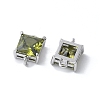 Brass Pave Cubic Zirconia Connector Charms KK-F892-53P-06-2