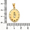Golden 304 Stainless Steel Pendants STAS-K300-02G-D-3