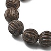 Carved Groove Wood Beads WOOD-Q060-01A-3