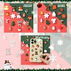 45Pcs 15 Styles Christmas Opaque Resin Cabochons RESI-YW0001-99-3