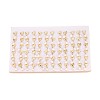 Brass Natural Pearl Dangle Stud Earrings PEAR-N017-07J-4