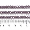 Electroplate Opaque Glass Beads Strands LS-EGLA-A035-P4mm-A11-4