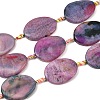 Natural Fire Crackle Agate Beads Strands G-P605-L03-01A-2