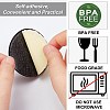 Gorgecraft 12Pcs Silicone Drink Coasters AJEW-GF0004-48B-4