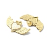 Brass Micro Pave Clear Cubic Zirconia Pendants KK-A221-19F-G-2