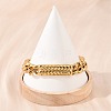Stainless Steel Cuban Link Chain Bracelets LS-BJEW-D379-06G-4