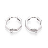 Brass Hoop Earring Findings KK-N267-33P-1