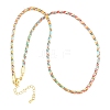 Braided Polycotton Cord Necklaces Making MAK-F038-B18-G-1