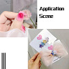 Cheriswelry 240Pcs 3 Style 3D Star & Heart & Flower/Windmill with Glitter Powder Resin Cabochons MRMJ-CW0001-01-16