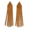 Eco-Friendly Sheepskin Leather Tassel Big Pendants FIND-S301-13C-04-2