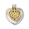 Brass Micro Pave Cubic Zirconia Pendants KK-Q772-08GP-2