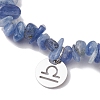 Natural Kyanite Stretch Bracelets BJEW-JB11147-07-3