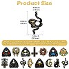 30Pcs 15 Styles Opaque Printed Acrylic Pendants OACR-CJ0002-43-2