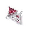 Brass Pave Cubic Zirconia Connector Charms KK-F892-53P-13-2