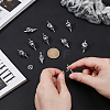 10Pcs Halloween Alloy Lapel Pin Backs for Backpack Clothes JEWB-UN0002-69A-4