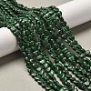 Synthetic Malachite Beads Strands G-P575-C14-6mm-1