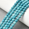 Dyed Natural Magnesite Beads Strands G-A323-A01-4mm-1