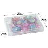120Pcs 8 Colors Acrylic Bead Caps OACR-FS0001-83-6