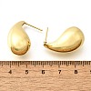 Rack Plating Brass Twist Teardrop Stud Earrings for Women EJEW-K247-02G-4