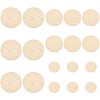 Olycraft 15Pcs 3 Style Unfinished Wood Cutouts WOOD-OC0002-51-1