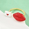 Brass Cuff Open Rings for Women KK-CBA17E5-02G-1