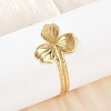 304 Stainless Steel Cuff Bangles for Women BJEW-D356-02B-G-1