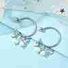 304 Stainless Steel Half Hoop Earrings EJEW-JE05590-03-3