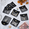Square PU Leather & PVC Gift Jewelry Packaging Bags with Snap Button ABAG-WH0062-06A-4