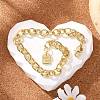 Brass Cable Chain Bracelets BJEW-H537-11G-4