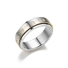 Rotating Titanium Steel Finger Rings for Women Men PW-WGDD1F1-07-1