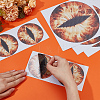 4 Pairs 2 Styles Eye PVC Headlight Car Sticker AJEW-HY0002-38C-3