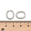 Tarnish Resistant 201 Stainless Steel Open Jump Rings X-STAS-M008-01-4