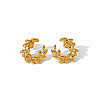 Fashionable New Chinese Style Wheat Stainless Steel Stud Earrings for Women RC4551-2-1